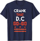 Vintage Washington D.C Crank That Go-Go Music design gift. T-Shirt - T-Shirt | Navy
