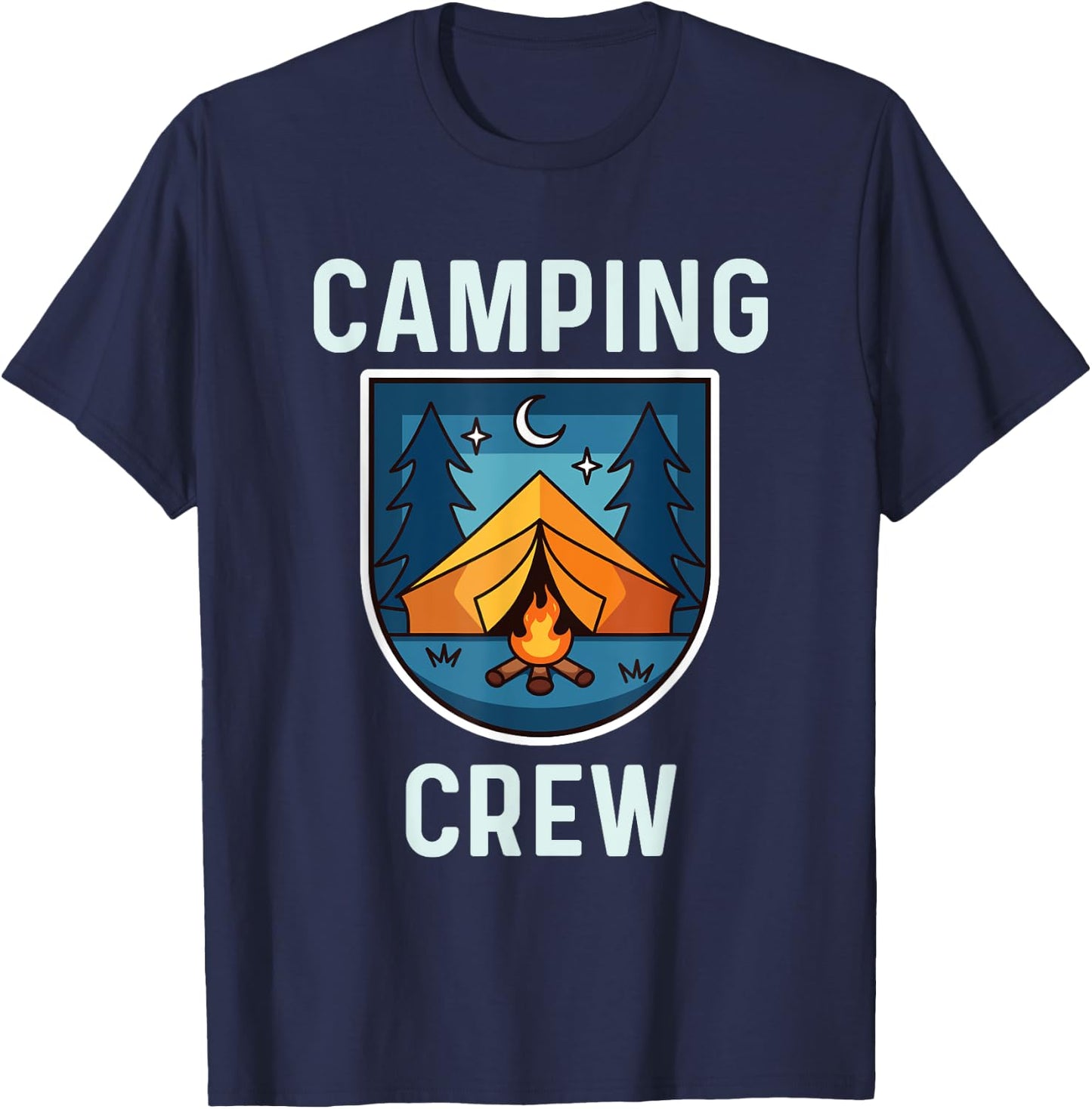 Camping Crew Shirt Family Camping Trip Matching Group Tent T-Shirt - T-Shirt | Navy