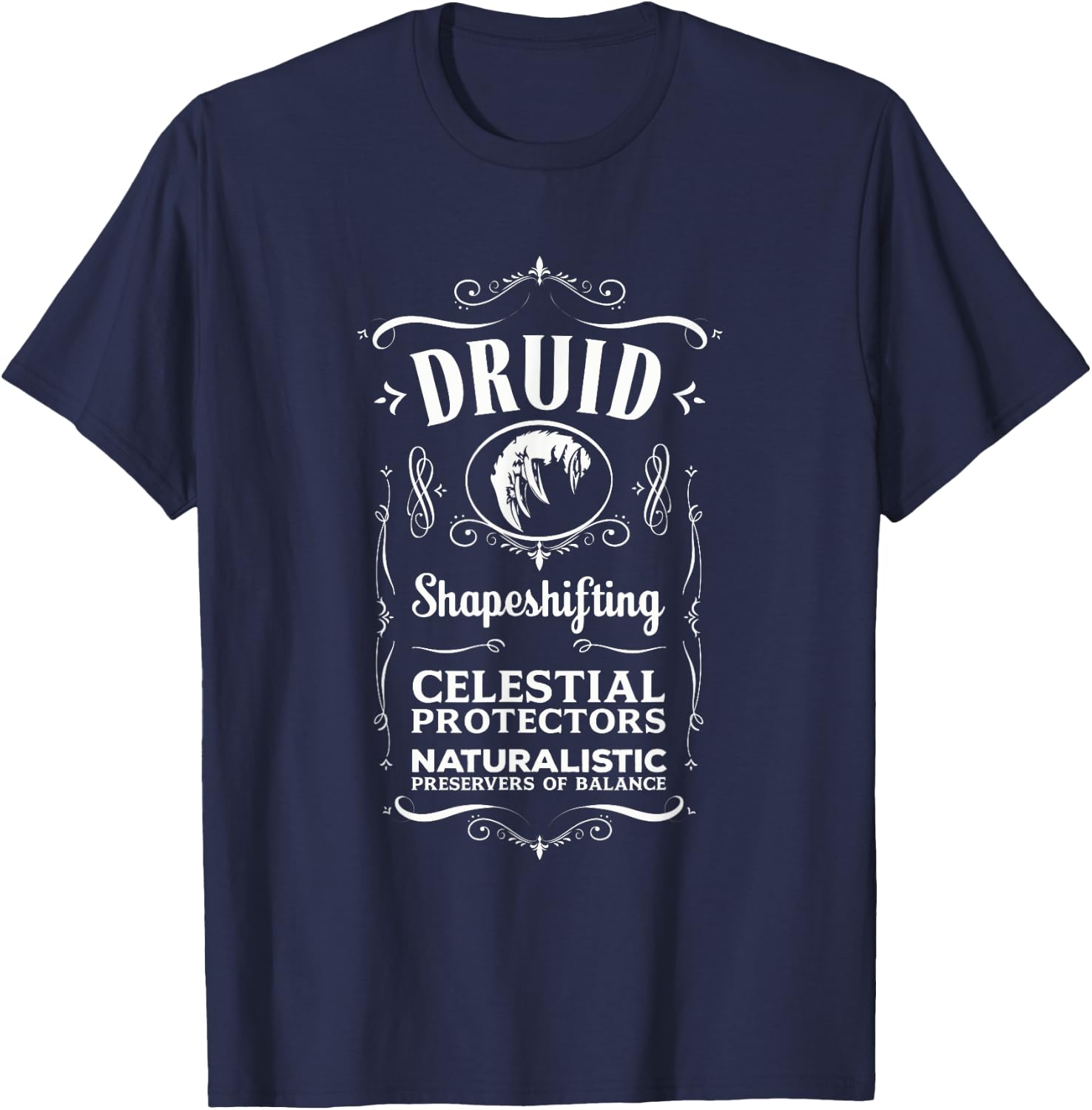 Wow Druid Role Playing Gamer T-Shirt - T-Shirt | Navy
