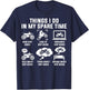 Things I Do In My Spare Time Ride Dirt Bikes Funny Motocross T-Shirt - T-Shirt | Navy