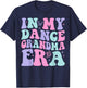 In My Dance Grandma Era Groovy Dance Grandma T-Shirt - T-Shirt | Navy