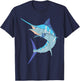 Swordfish Sport fishing Marlin Sailfish Billfish Hobby T-Shirt - T-Shirt | Navy