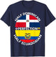 Half Ecuadorian Half Dominican Republic Ecuador Flag Men T-Shirt - T-Shirt | Navy
