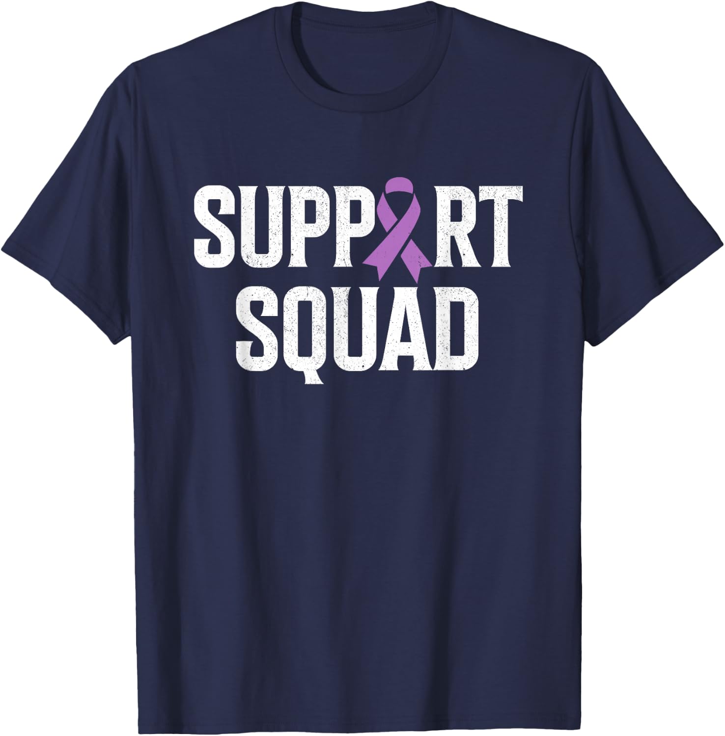 Testicular Cancer Support Squad Testicular Cancer Awareness T-Shirt - T-Shirt | Navy