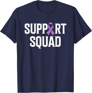 Testicular Cancer Support Squad Testicular Cancer Awareness T-Shirt - T-Shirt | Navy