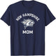 University of New Hampshire UNH Wildcats Arched Mom T-Shirt - T-Shirt | Navy