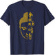 Buddha Om Mani Padme Hum Mantra T-Shirt - T-Shirt | Navy