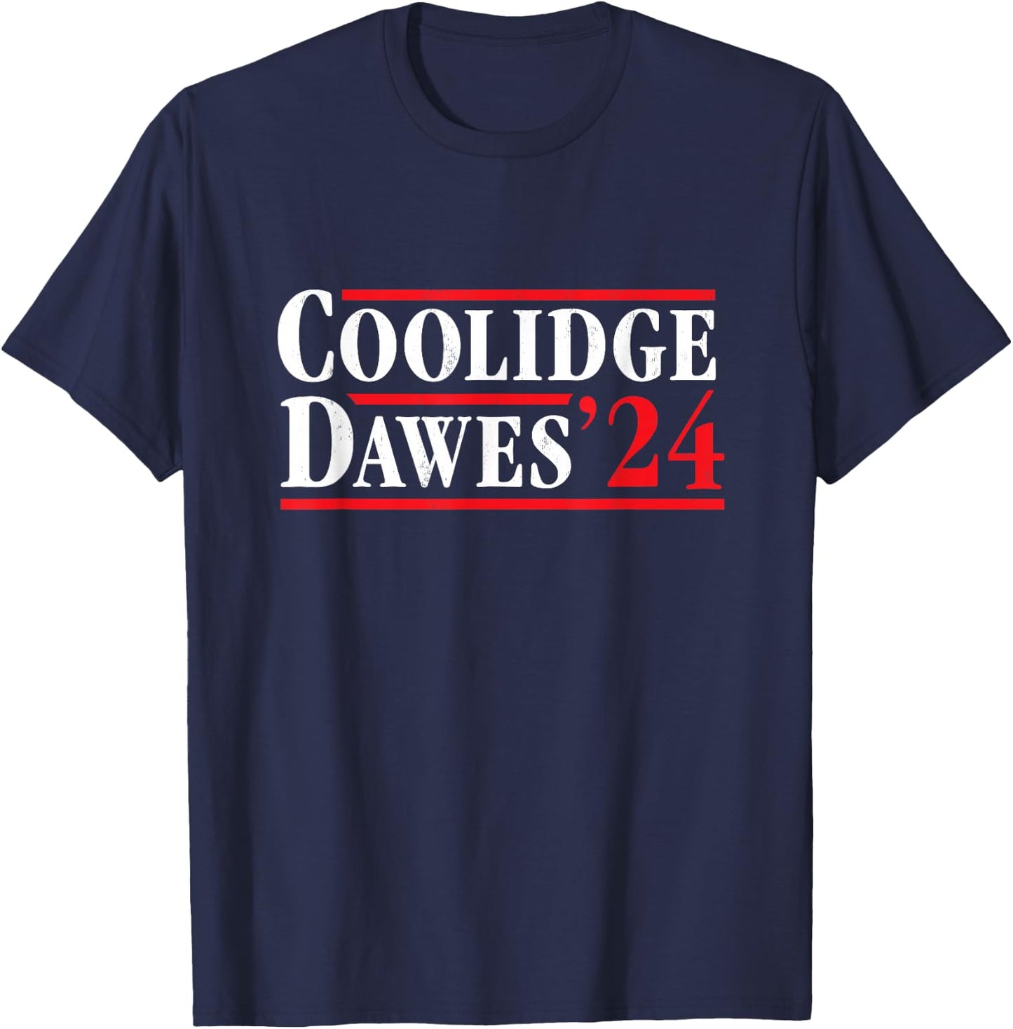 President Calvin Coolidge 1924 - Retro T-Shirt - T-Shirt | Navy