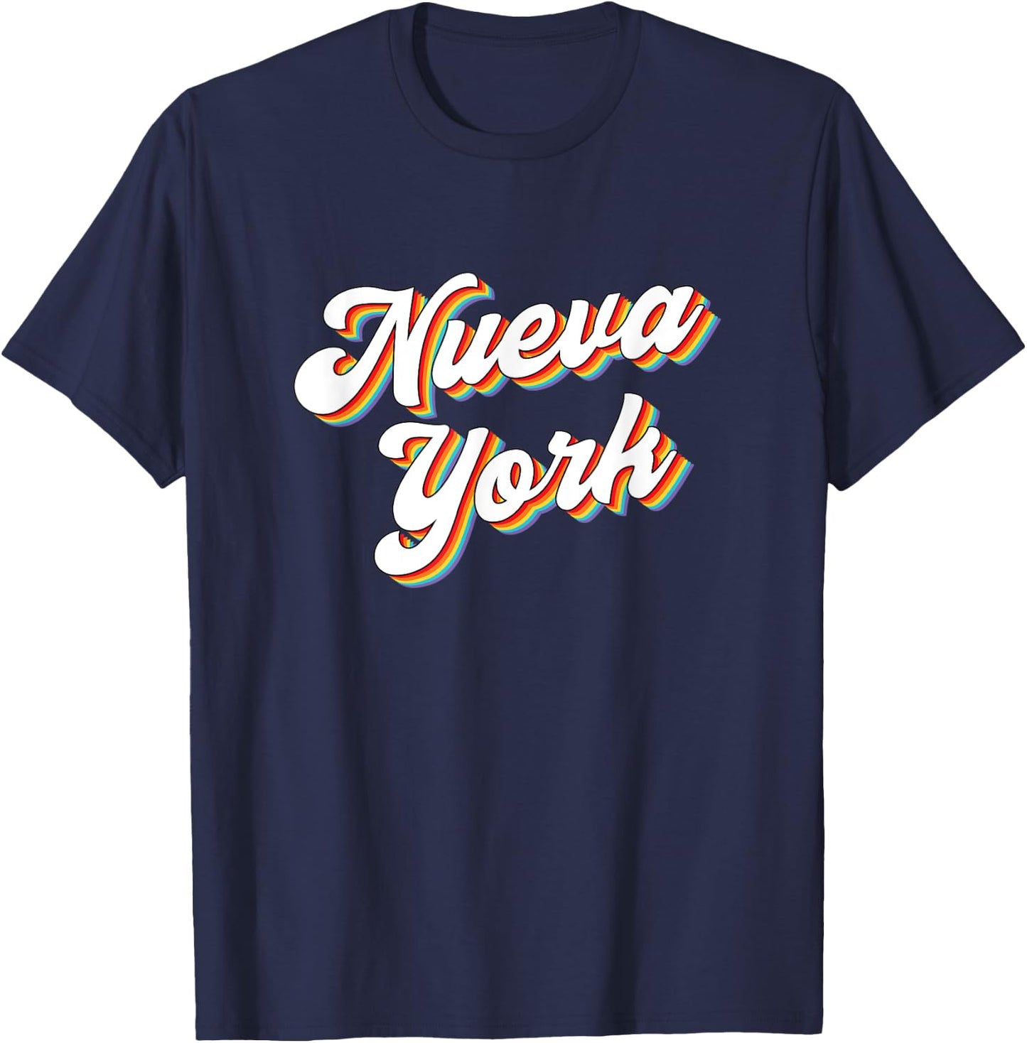 Nueva York New York City Spanish Retro Vintage T-Shirt - T-Shirt | Navy