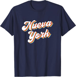 Nueva York New York City Spanish Retro Vintage T-Shirt - T-Shirt | Navy