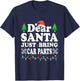 Dear Santa Just Bring Car Parts Funny Christmas Mechanic Men T-Shirt - T-Shirt | Navy