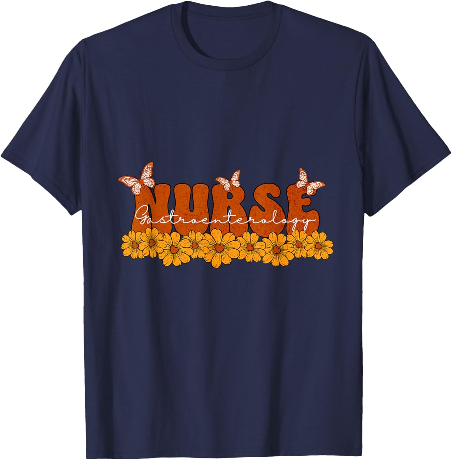 Gastroenterology Nurse Gastro Endoscopy GI Groovy T-Shirt - T-Shirt | Navy