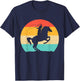 Funny Retro Western Cowgirl Gift Girl Horse Riding Women T-Shirt - T-Shirt | Navy