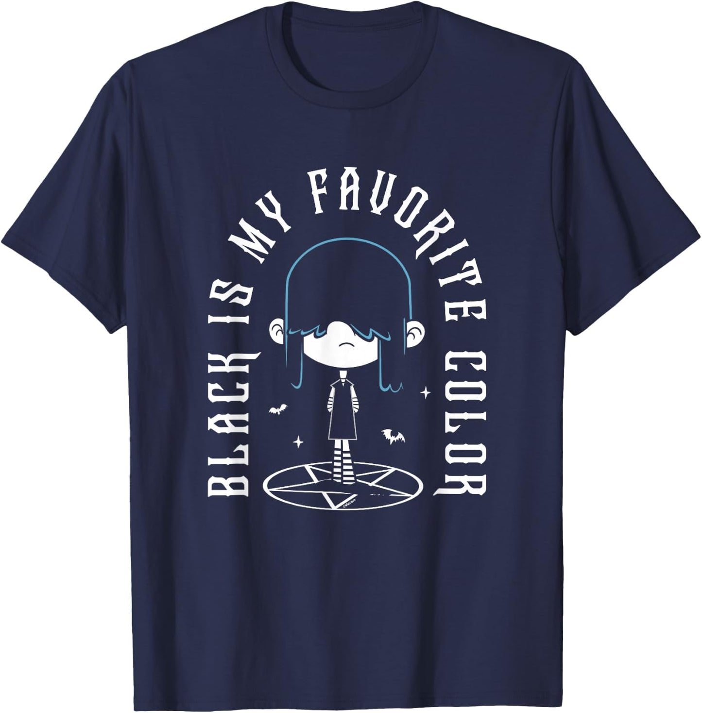 The Loud House Lucy Loud Black Is My Favorite T-Shirt - T-Shirt | Navy