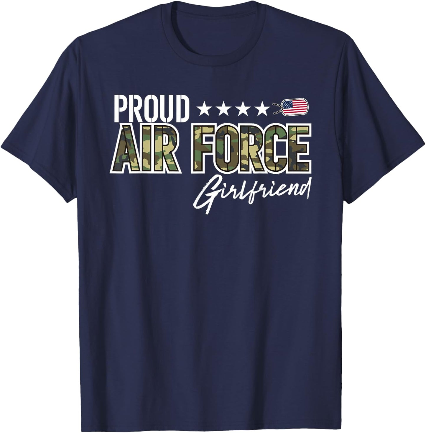 OCP Proud Air Force Girlfriend T-Shirt - T-Shirt | Navy