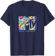 Mademark x MTV - The official MTV Logo with the classic 80s tapes T-Shirt - T-Shirt | Navy