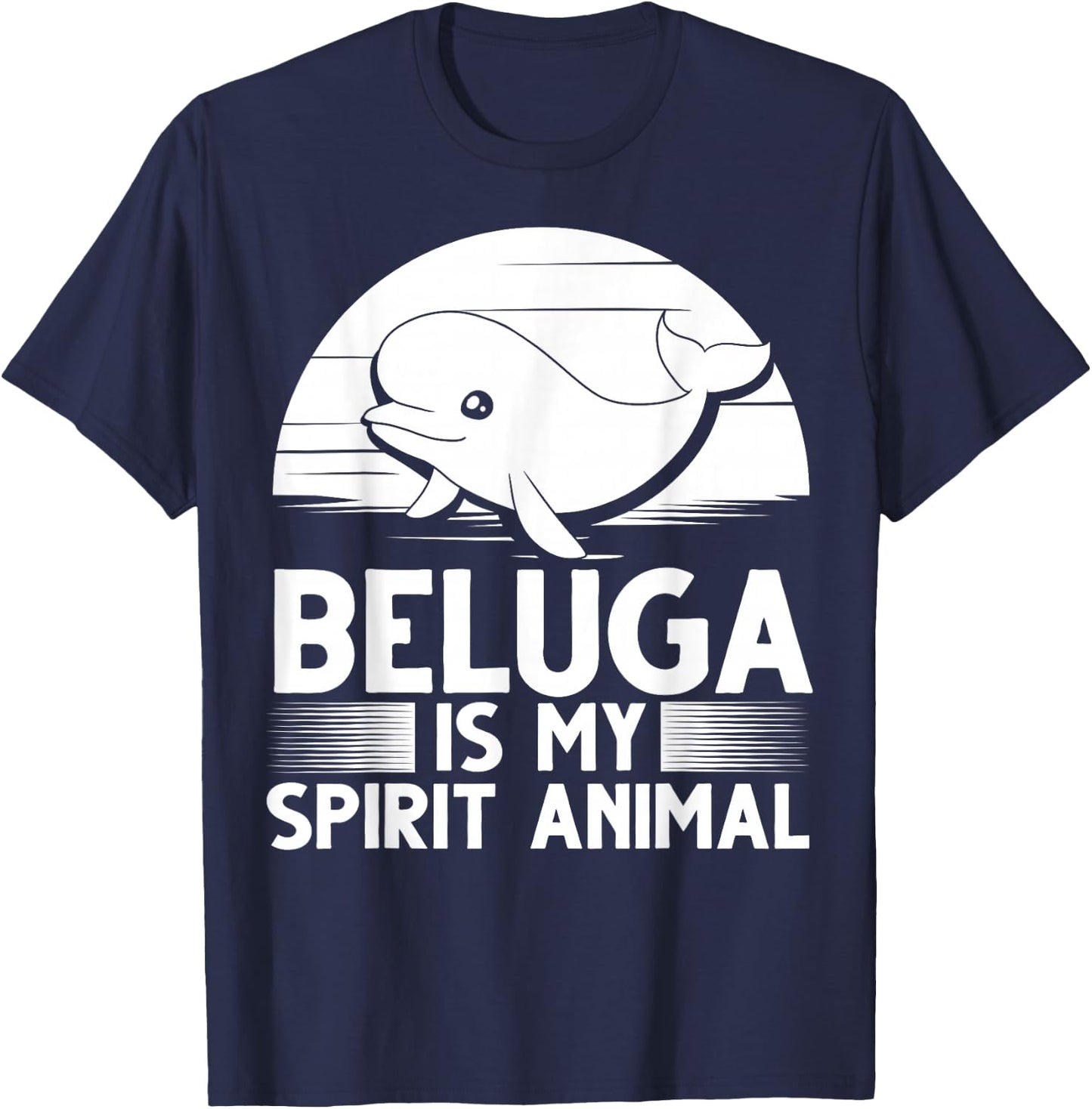 Beluga Whale Baby Animal T-Shirt - T-Shirt | Navy