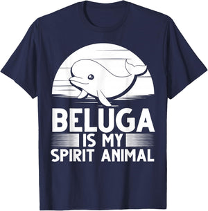 Beluga Whale Baby Animal T-Shirt - T-Shirt | Navy