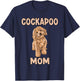 Cute Cockapoo Dog Illustration Cockapoo Mom Owner Love Women T-Shirt - T-Shirt | Navy