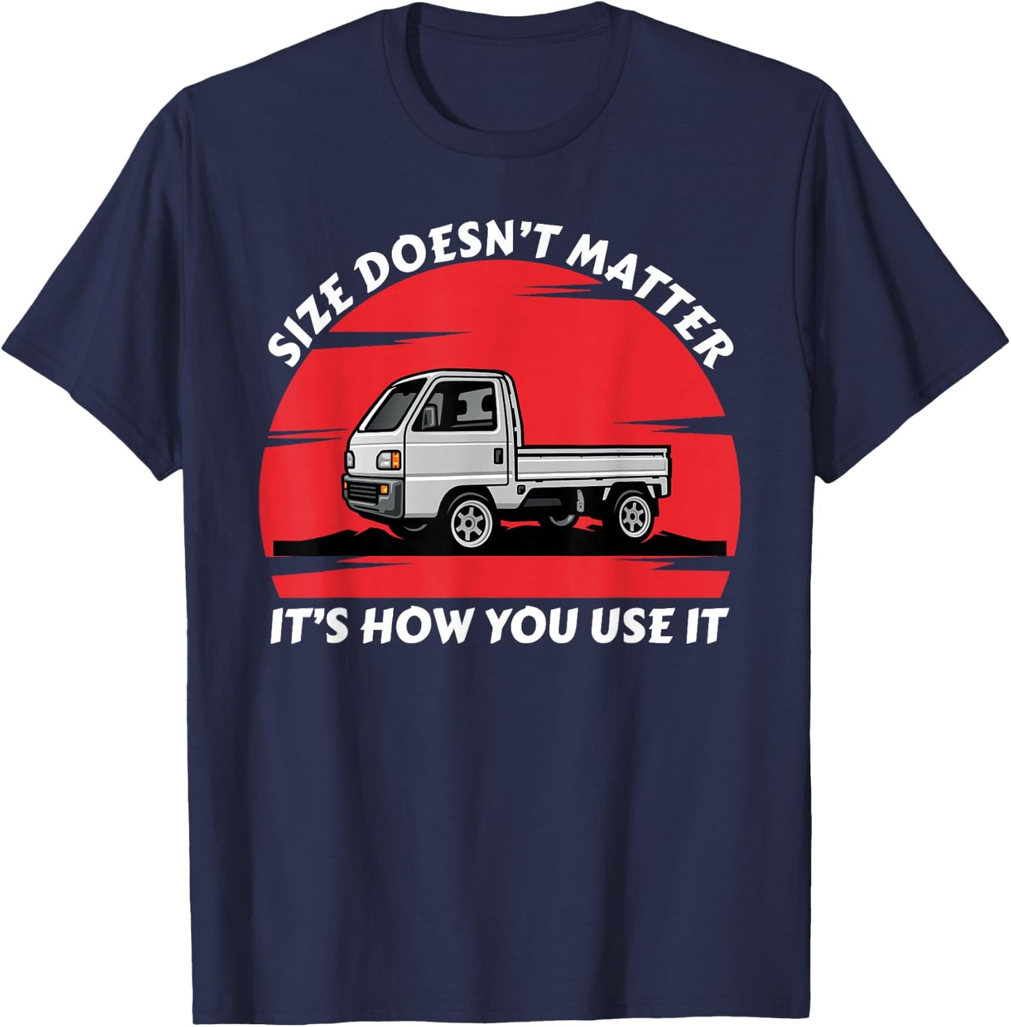 Japan Mini Truck Kei Car Cab Over Compact 4wd Off Road Truck T-Shirt - T-Shirt | Navy