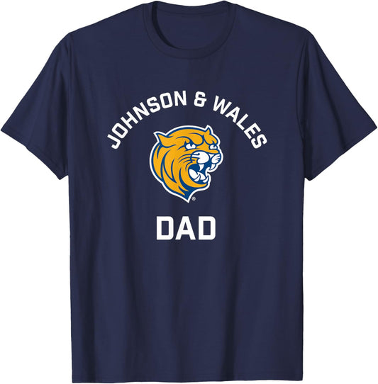 Johnson and Wales University JWU Wildcats Arched Dad T-Shirt - T-Shirt | Navy
