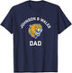 Johnson and Wales University JWU Wildcats Arched Dad T-Shirt - T-Shirt | Navy