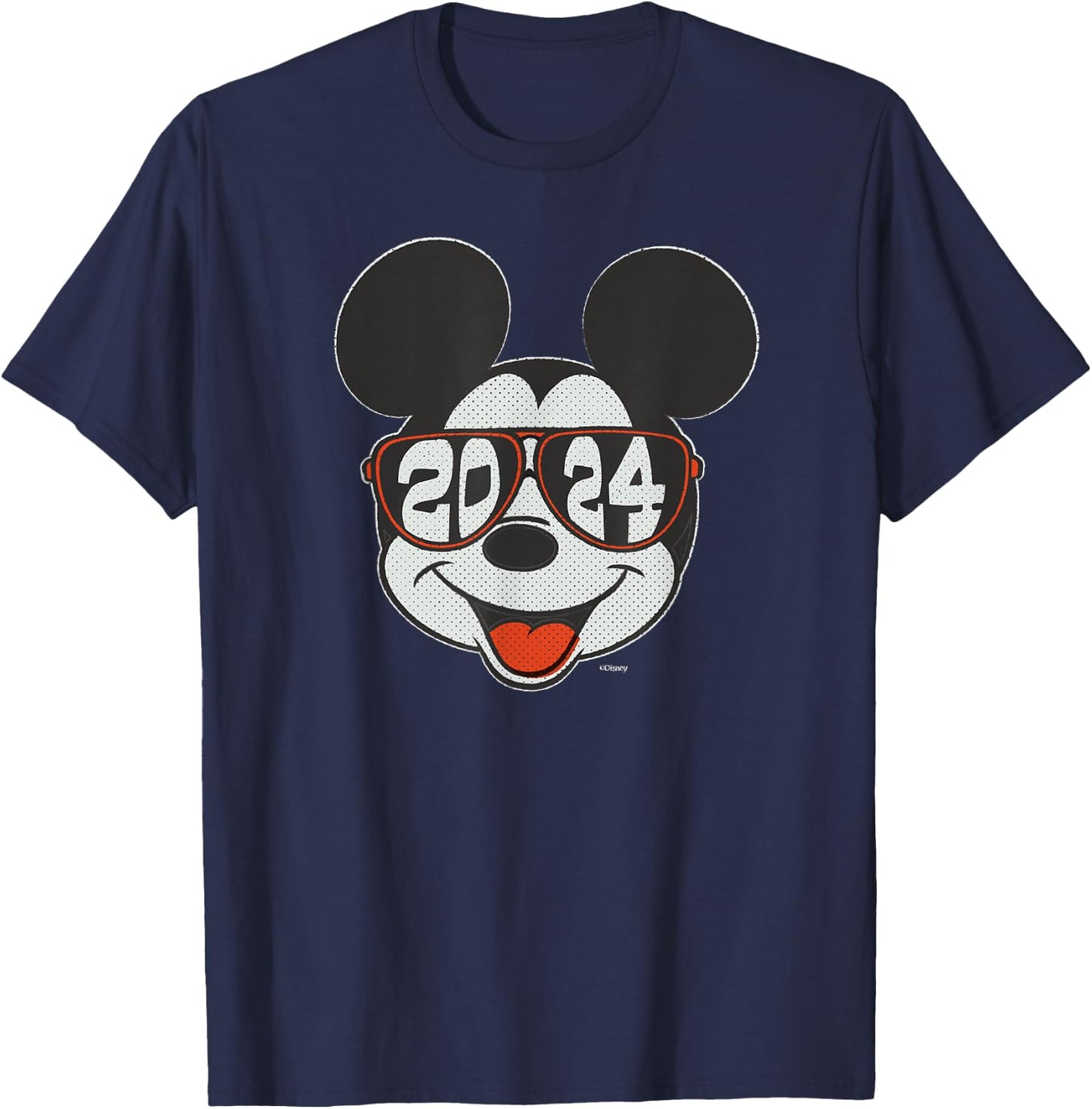 Disney Mickey Mouse Class of 2024 Graduation ’24 Sunglasses T-Shirt - T-Shirt | Navy