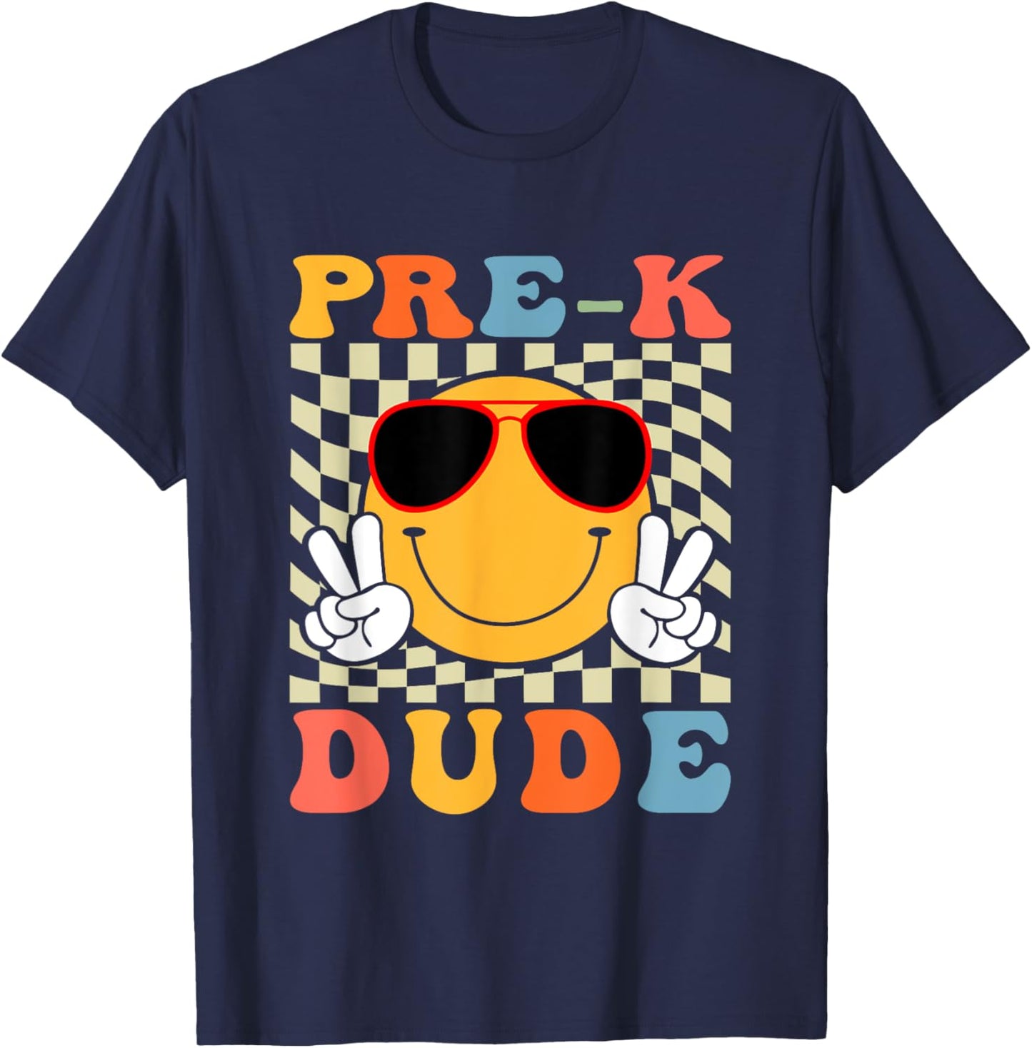 1st Day First Day of Pre-k Dude Back To School Pre-k Boys T-Shirt - T-Shirt | Navy