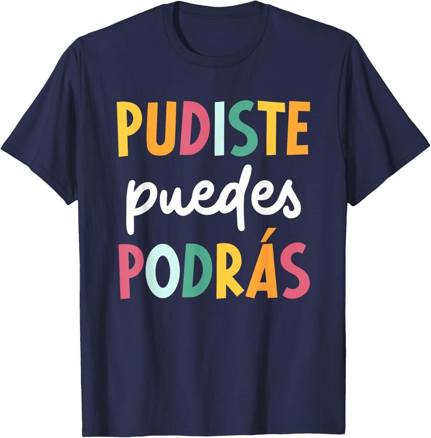 Multilingual Hispanic Heritage Spanish Teacher Maestra T-Shirt - T-Shirt | Navy