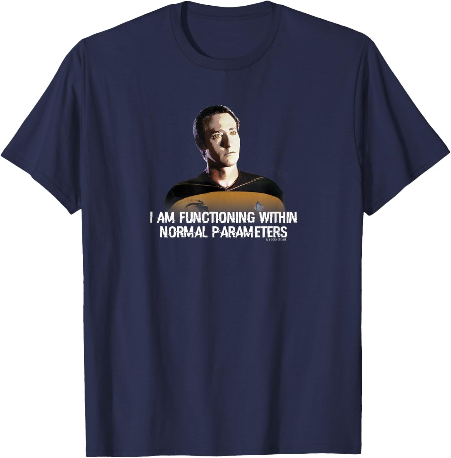Star Trek: The Next Generation Data Parameters T-Shirt - T-Shirt | Navy