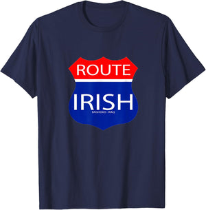 Route Irish Veteran T-Shirt - T-Shirt | Navy