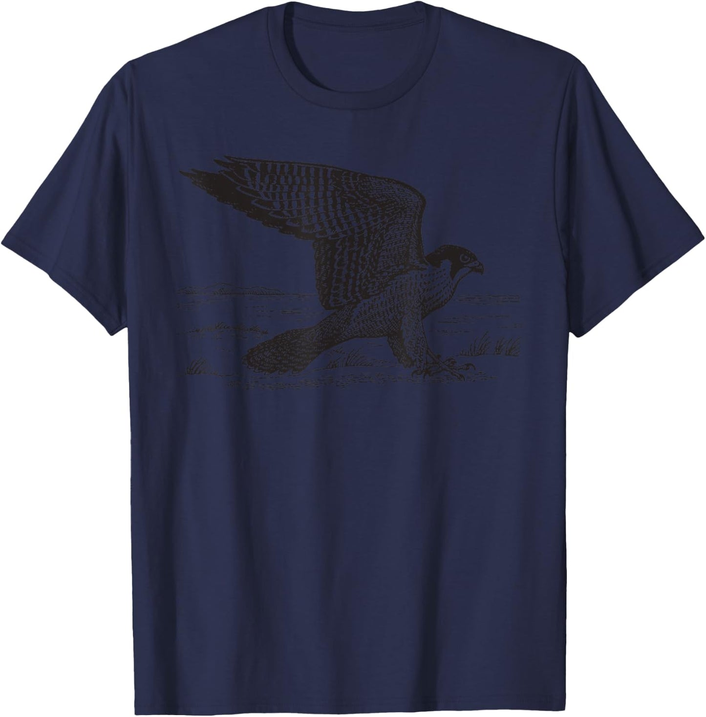 Peregrine Falcon Hawk Gift T-Shirt - T-Shirt | Navy