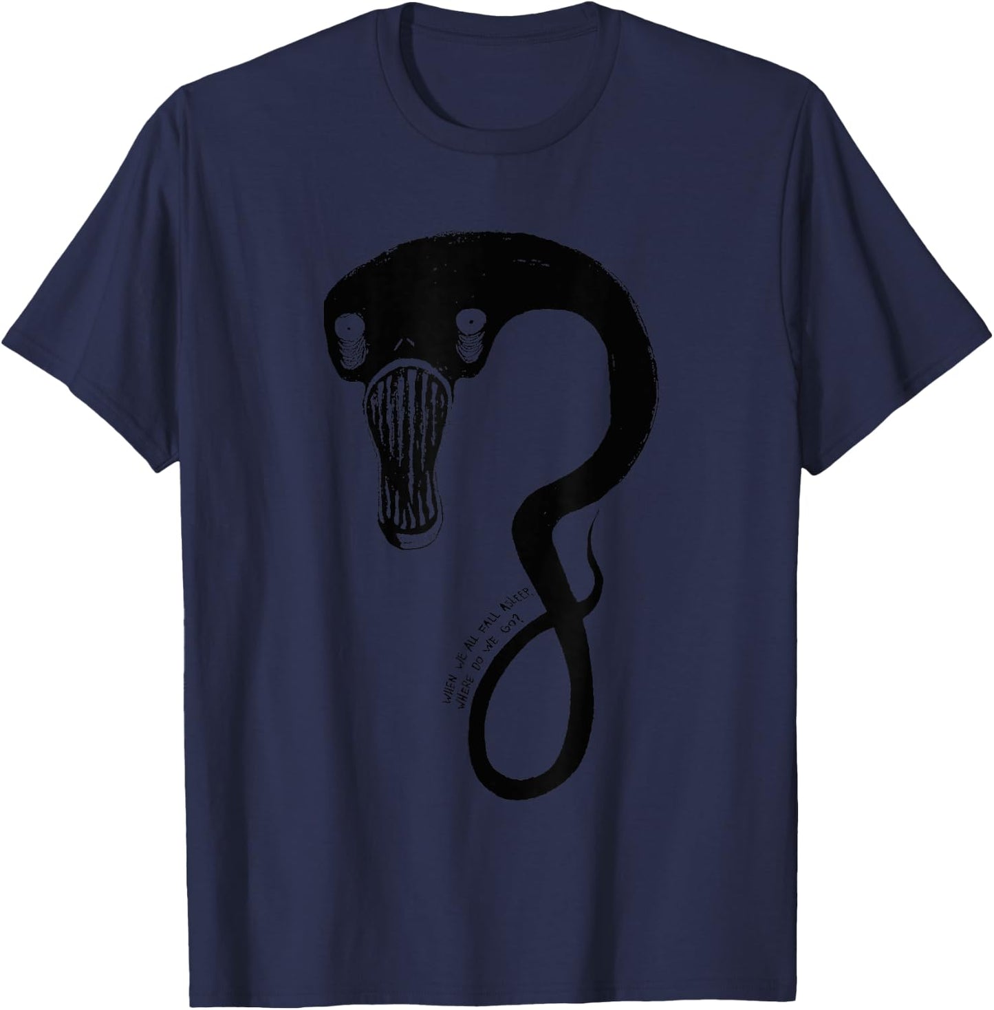 Billie Eilish Official Monster Black T-Shirt - T-Shirt | Navy