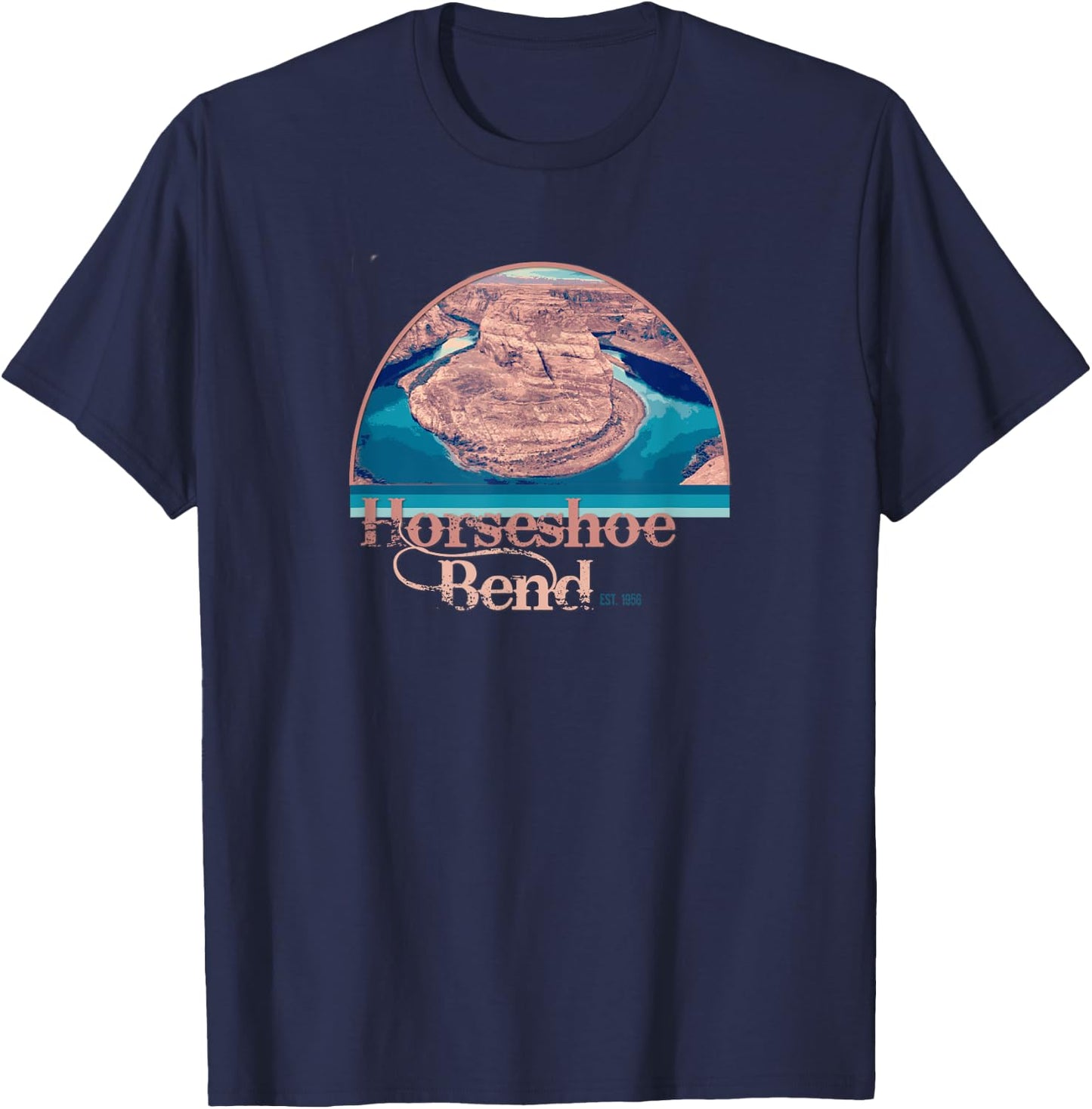 Horseshoe Bend Vacation hiking T-Shirt - T-Shirt | Navy