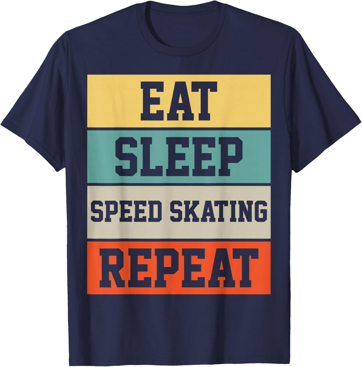 Figure Skating Skater Retro Vintage Gift T-Shirt - T-Shirt | Navy
