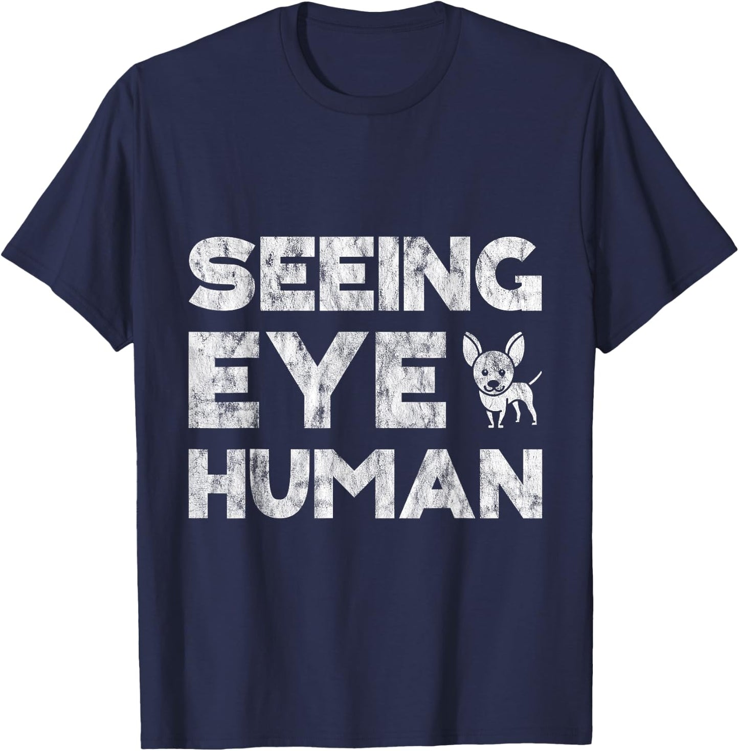 Seeing Eye Human T-Shirt - T-Shirt | Navy