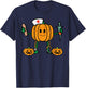 Halloween Nicu Nurse Pumpkin Funny Scrub Top Costume Women T-Shirt - T-Shirt | Navy