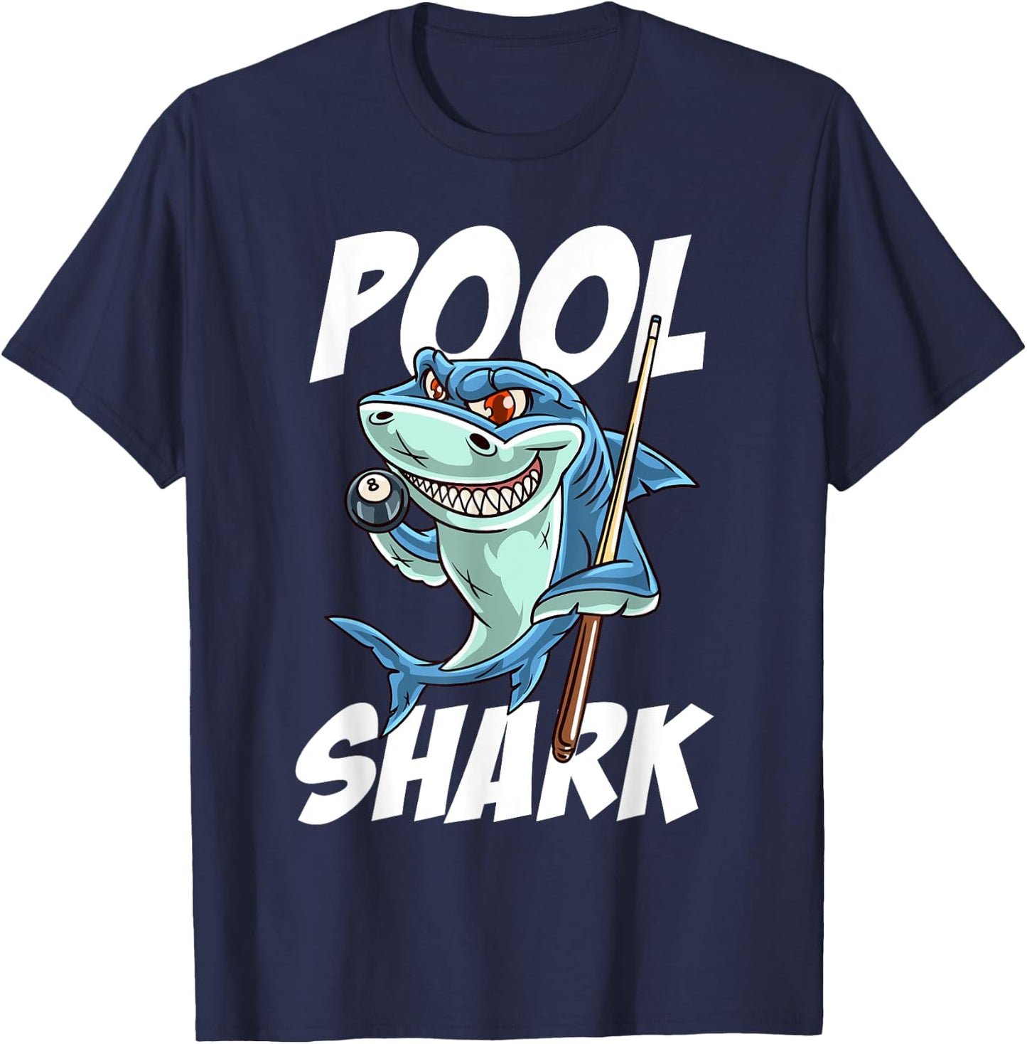 Funny Billiards Pool Shark Snooker Hall Joke Billiard T-Shirt - T-Shirt | Navy