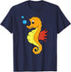 Seahorse Lover Seahorse Lover Gift Kids Seahorses T-Shirt - T-Shirt | Navy