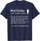 Red Friday Support Our Troops Remember Everyone Deployed T-Shirt - T-Shirt | Navy