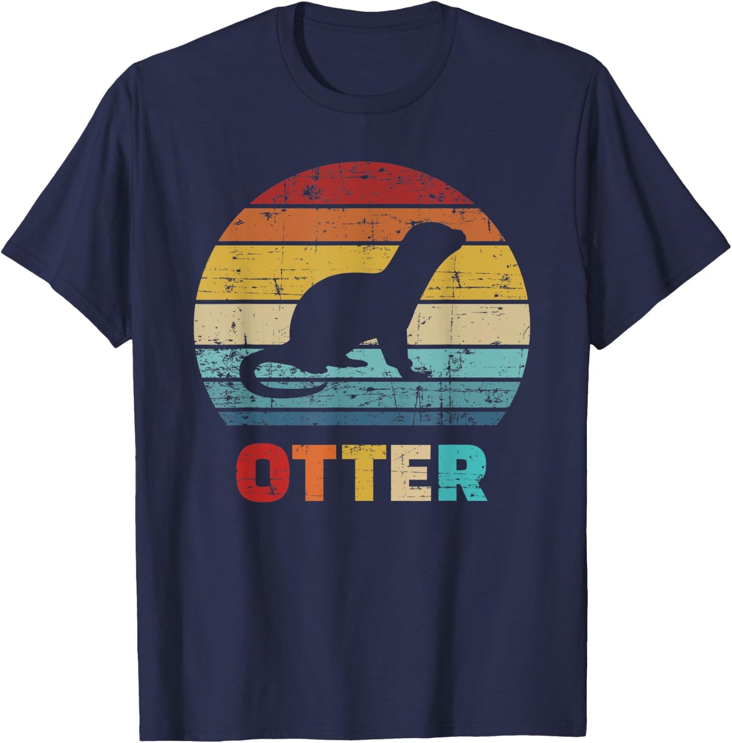 Otter vintage T-Shirt - T-Shirt | Navy