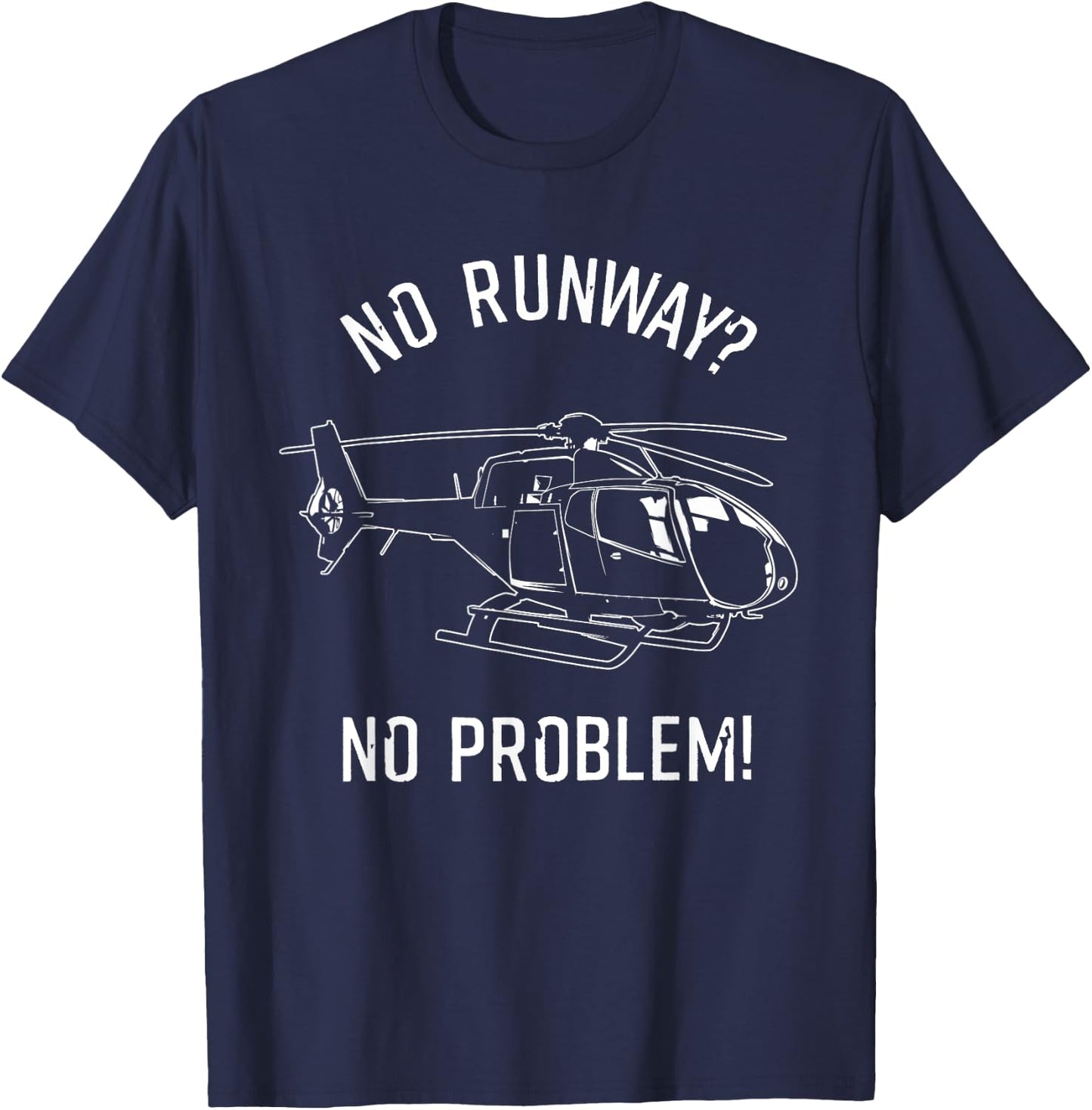 Funny Helicopter Pilot Gift Men Women Cool Flying Helicopter T-Shirt - T-Shirt | Navy