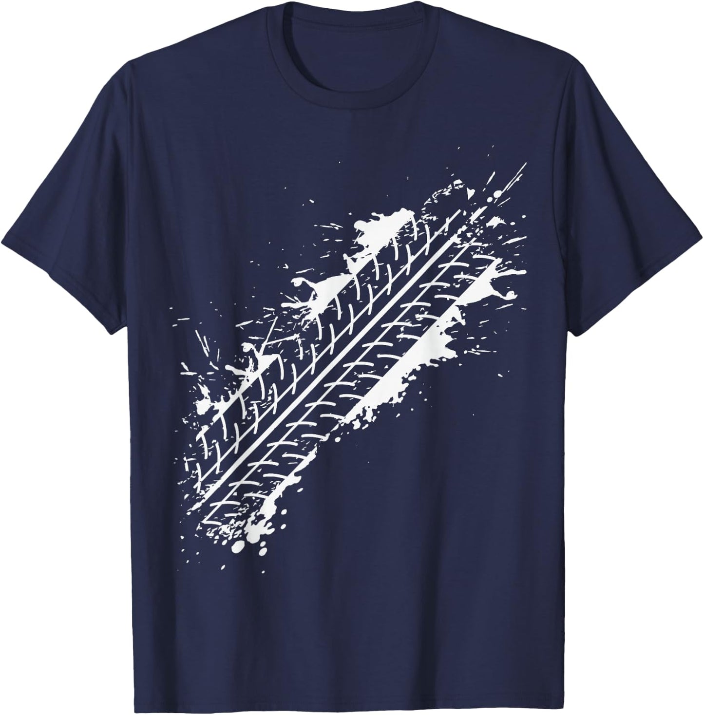 No problem, I'm Fine Only Tire Tracks On My Body T-Shirt - T-Shirt | Navy