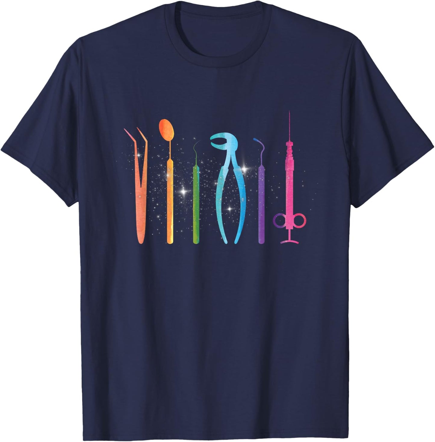 Dentist Accessories Doctor Dental Assistant Dental Dentist Tooth T-Shirt - T-Shirt | Navy