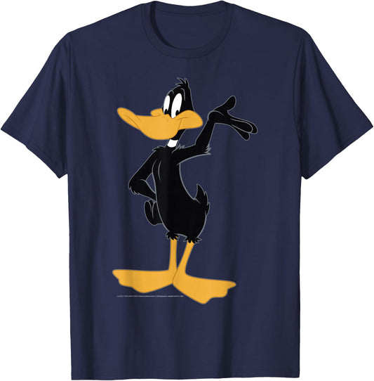Looney Tunes Daffy Duck Simple Portrait T-Shirt - T-Shirt | Navy