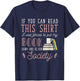 If You Read This I Was Forced To Put My Book Down Reading T-Shirt - T-Shirt | Navy