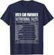 Nutritional Facts Used Car Manager Job Tittle T-Shirt - T-Shirt | Navy