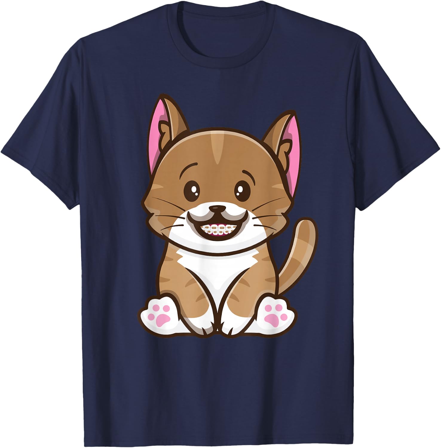 Orthodontist Animal Braces Boys Girls Kids Getting Braces T-Shirt - T-Shirt | Navy