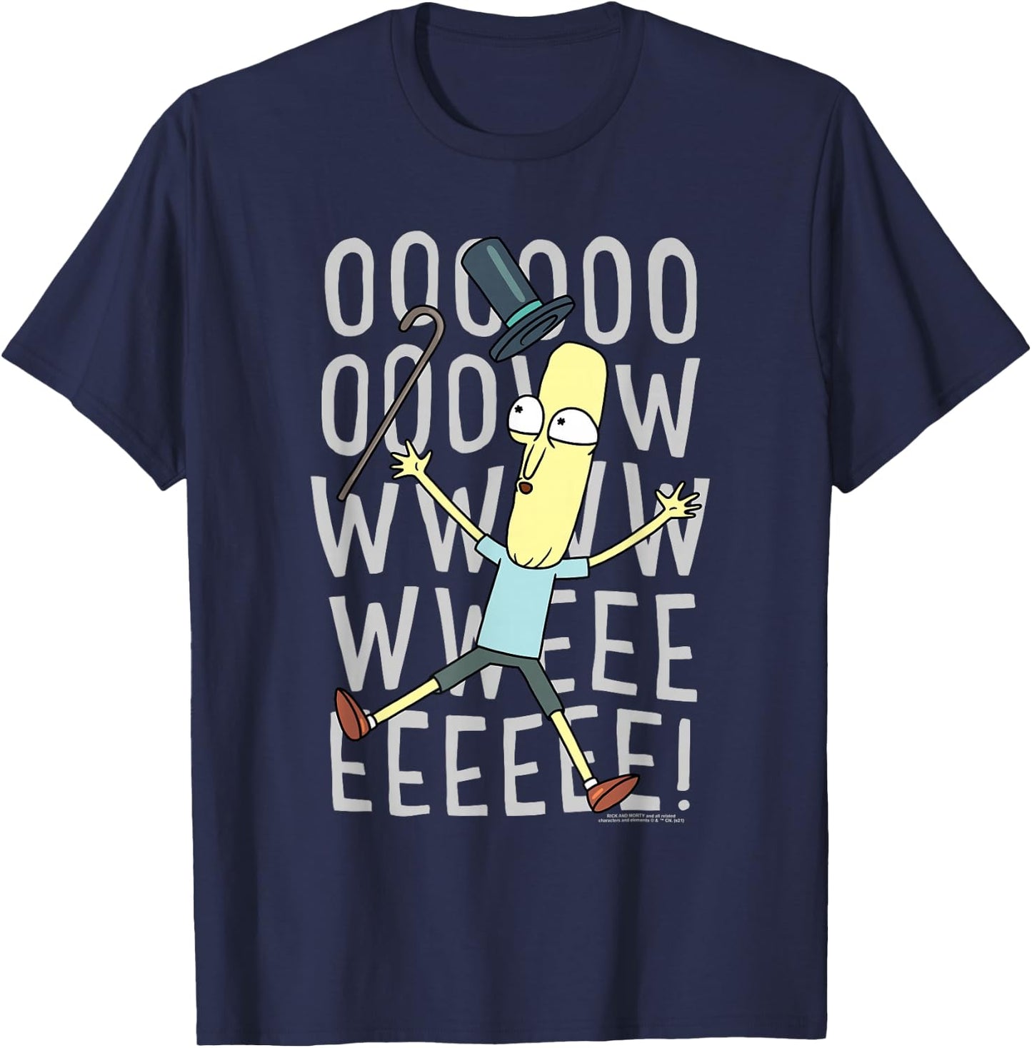 Rick and Morty Oowweeeee T-Shirt - T-Shirt | Navy