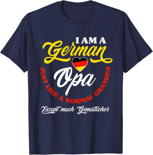 Funny Germany German Opa German Grandpa Deutscher Opa T-Shirt - T-Shirt | Navy